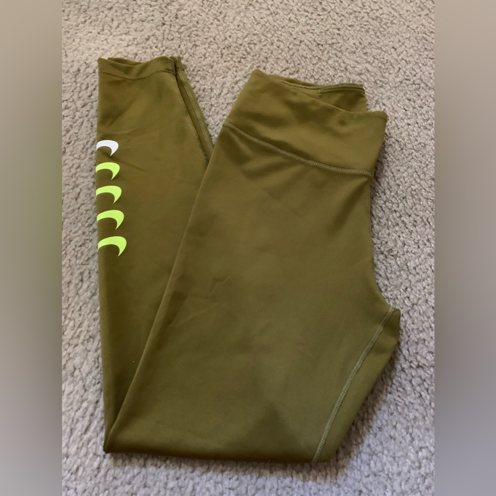 Nike olive color dri fit leggings